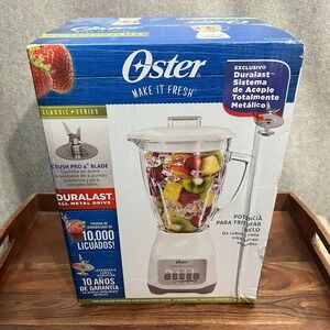 Oster Classic Series Blender 5 Speed Electric Blender 6 Cup White BLSTSG-W00